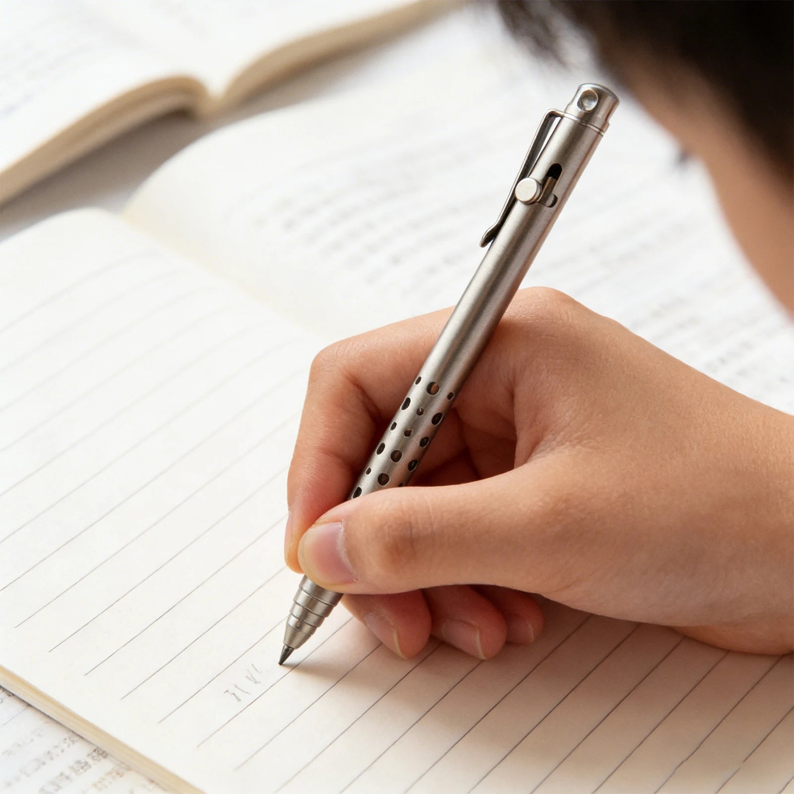 Titanium Alloy EDC Pen Lightweight Mini Metal Ballpoint Pens Portable Signature Pens for Student Office School Stationery